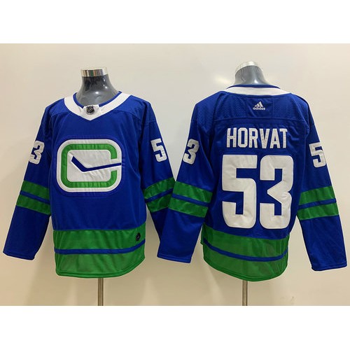 53 Bo Horvat Blue Jersey