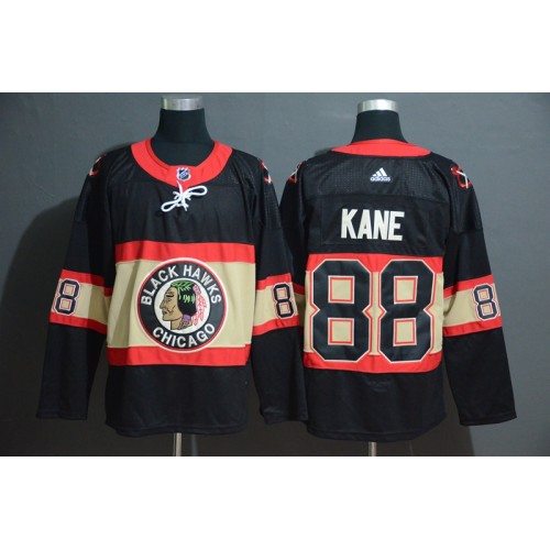 88 Patrick Kane Premier Black New Third Jersey