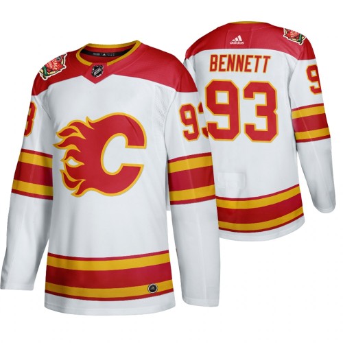 #93 Sam Bennett 2019 Heritage Classic Authentic White Jersey