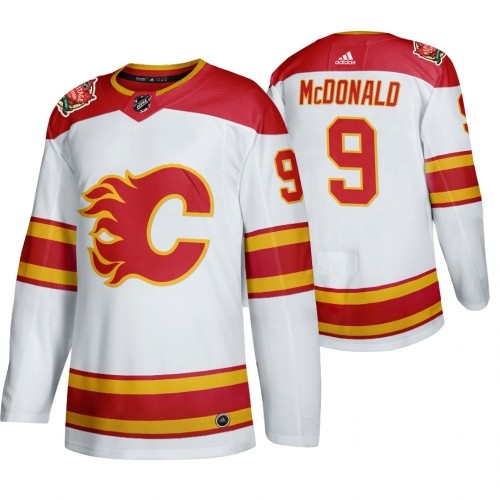 #9 Lanny McDonald 2019 Heritage Classic Authentic Retired White Jersey