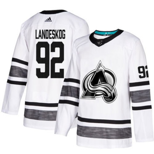 #92 Gabriel Landeskog White Authentic 2019 All-Star Stitched Hockey Jersey