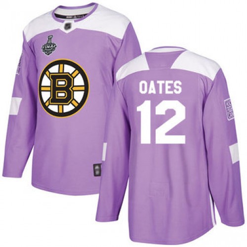 #12 Adam Oates Purple Authentic Fights Cancer 2019 Stanley Cup Final Bound Stitched Hockey Jersey
