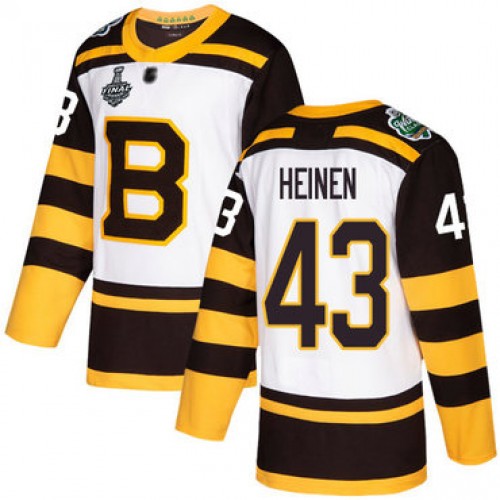 #43 Danton Heinen White Authentic 2019 Winter Classic 2019 Stanley Cup Final Bound Stitched Hockey Jersey