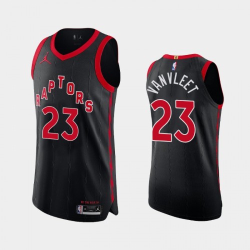 Men's Toronto Raptors Fred VanVleet #23 2020-21 Statement Authentic Black Jersey