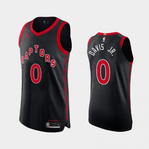 Men's Toronto Raptors Terence Davis Jr. #0 2020-21 Statement Authentic Black Jersey