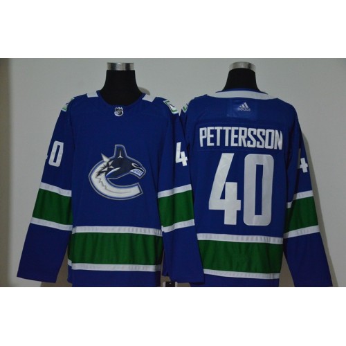 #40 Elias Pettersson NEW Blue Stitched Jersey