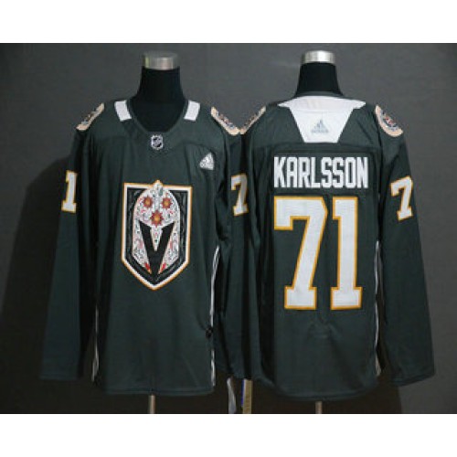 #71 William Karlsson Gray Dia De Los Muertos Jersey
