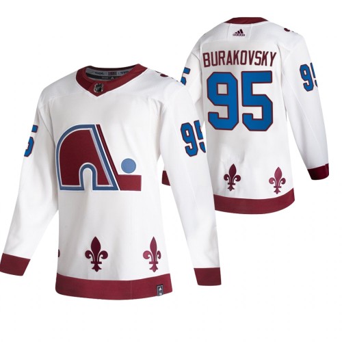 #95 Andre Burakovsky White 2020-21 Reverse Retro Alternate Jersey