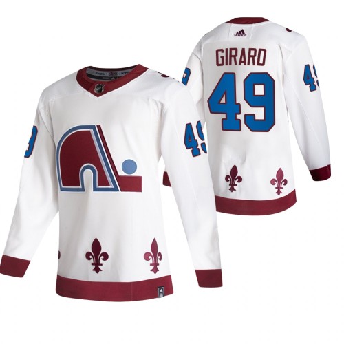 #49 Samuel Girard White 2020-21 Reverse Retro Alternate Jersey