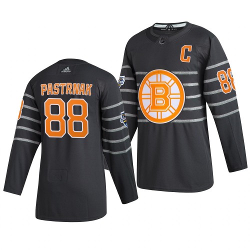 #88 David Pastrnak Gray 2020 All-Star Game Jersey