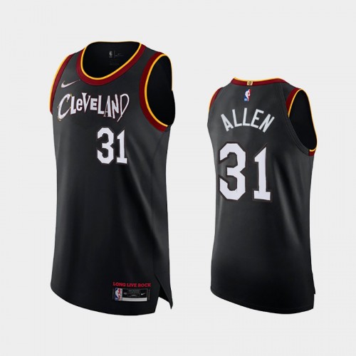 Men's Cleveland Cavaliers Jarrett Allen #31 2021 City Authentic Black Jersey