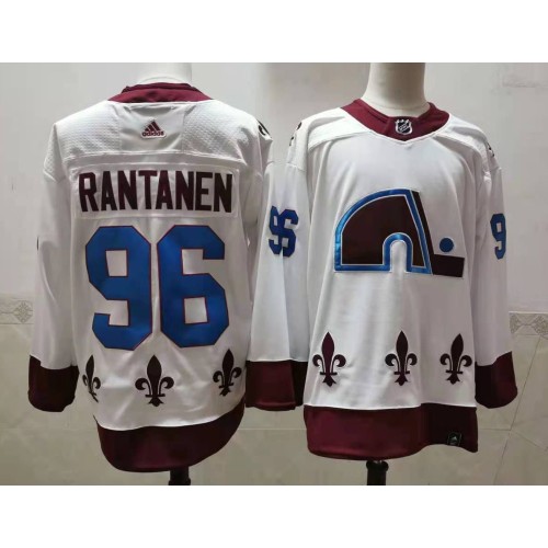 #96 Mikko Rantanen White 2021 Retro Stitched Jersey