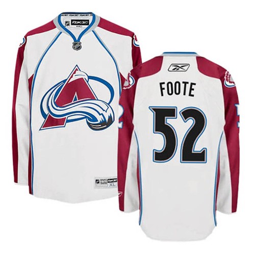 Adam Foote #52 White Away Jersey