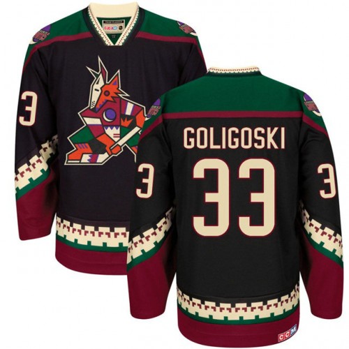 #33 Alex Goligoski Black 2016-2017 Season Throwback Premier Jersey