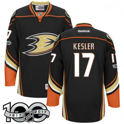 #17 Ryan Kesler Black 2017 Anniversary Patch Player Jersey