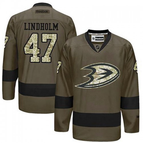Hampus Lindholm #47 Green Camo Player Jersey