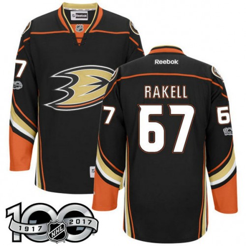 #67 Rickard Rakell Black 2017 Anniversary Patch Player Jersey