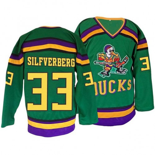 #33 Jakob Silfverberg Green Premier Ice Hockey Throwback Jersey