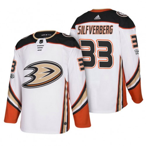 #33 Jakob Silfverberg White 2018 New Season Team Road Jersey