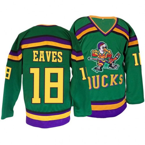 #18 Patrick Eaves Green Premier Ice Hockey Throwback Jersey