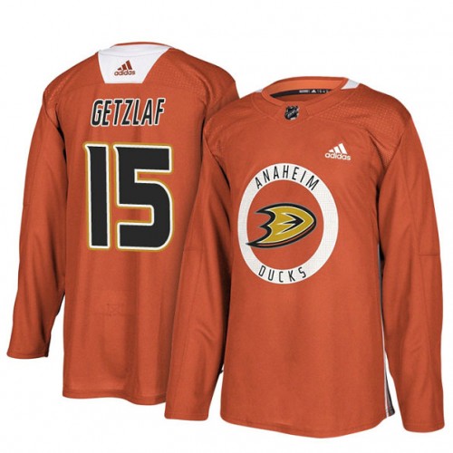 #15 Orange New Season Practice Ryan Getzlaf Jersey