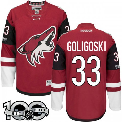 #33 Alex Goligoski Red 2017 Anniversary Patch Player Jersey