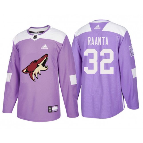 #32 Antti Raanta Purple Hockey Fights Cancer Authentic Jersey
