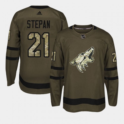 #21 Camo Salute To Service Derek Stepan Jersey