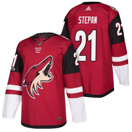 #21 Derek Stepan Maroon 2018 New Season Home Authentic Jersey With Anniversary Patch