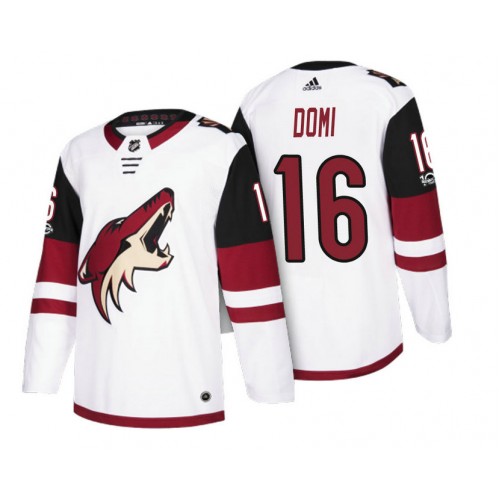 #16 Max Domi White 2018 Season Anniversary Patch Team Road Jersey