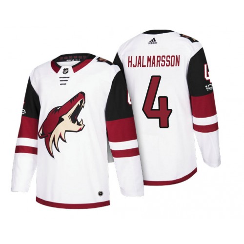 #4 Niklas Hjalmarsson White 2018 Season Anniversary Patch Team Road Jersey