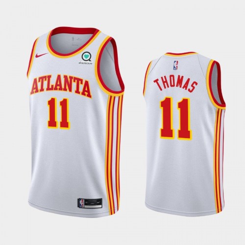 Men's Atlanta Hawks Khyri Thomas #11 2020-21 Association White Jersey