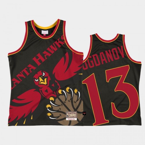 Atlanta Hawks #13 Bogdan Bogdanovic Black Big Face 2.0 Jersey