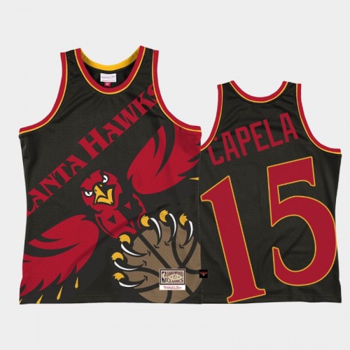 Atlanta Hawks #15 Clint Capela Black Big Face 2.0 Jersey