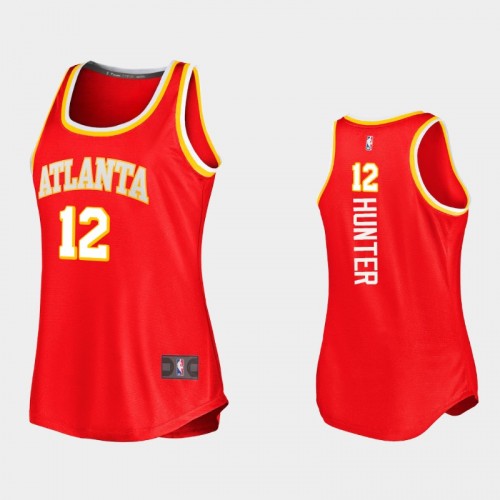 Atlanta Hawks De'andre Hunter Women #12 Icon Edition Replica Red Jersey