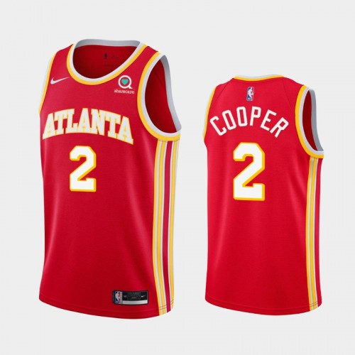 Atlanta Hawks Sharife Cooper Men #2 Icon Edition Red Jersey