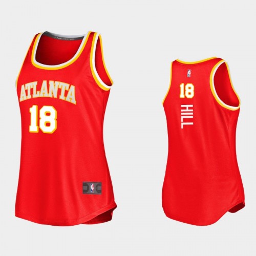 Atlanta Hawks Solomon Hill Women #18 Icon Edition Replica Red Jersey