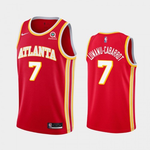 Atlanta Hawks Timothe Luwawu-Cabarrot Men #7 Icon Edition Red Jersey