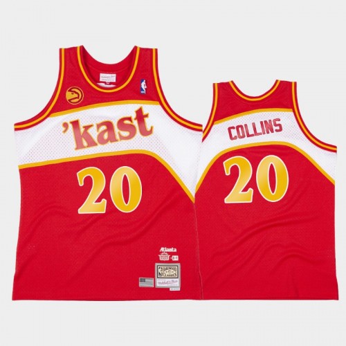 Men's Atlanta Hawks #20 John Collins Red Outkast x BR Remix Jersey