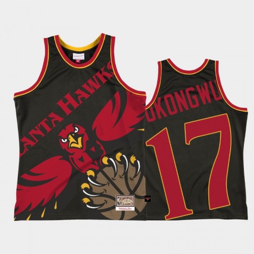 Atlanta Hawks #17 Onyeka Okongwu Black Big Face 2.0 Jersey