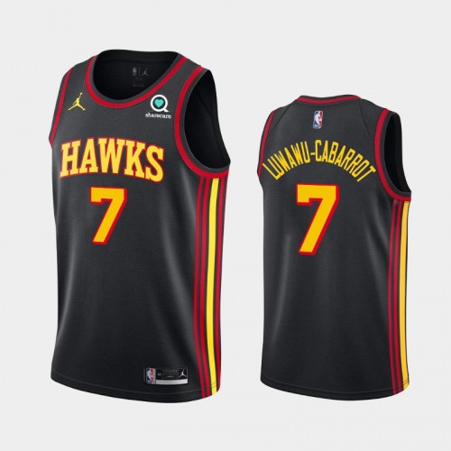 Atlanta Hawks Timothe Luwawu-Cabarrot 2021-22 Statement Edition Black Jersey