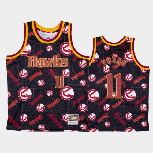 Trae Young Atlanta Hawks #11 Red Tear Up Pack Hardwood Classics Jersey