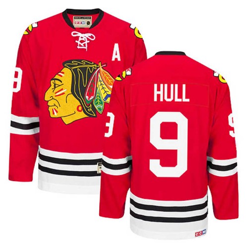 Bobby Hull #9 Red Throwback Jersey