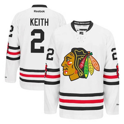 Duncan Keith #2 White 2015 Winter Classic Jersey