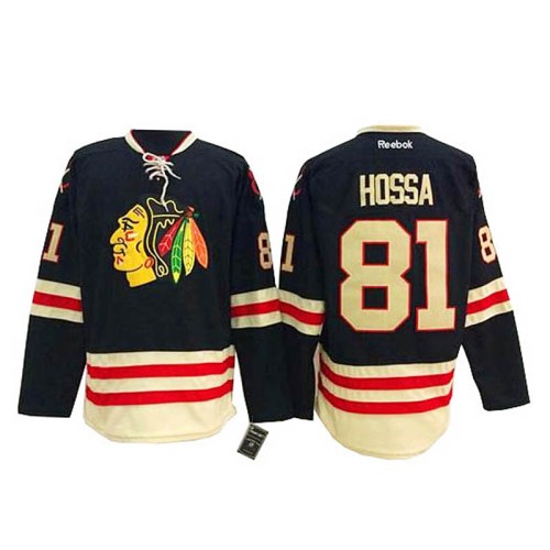 Marian Hossa #81 Black 2015 Winter Classic Jersey