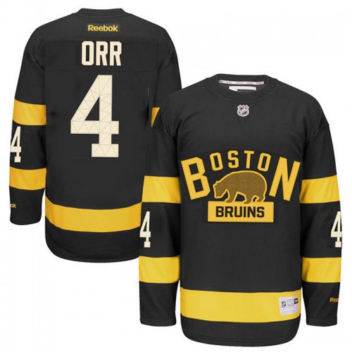 Bobby Orr #4 Black 2016 Winter Classic Premier Jersey