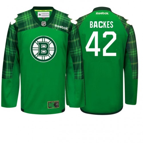 #42 David Backes Kelly Green Patty's Pride St. Patrick's Day Jersey
