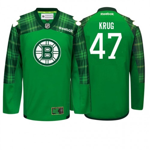 #47 Torey Krug Kelly Green Patty's Pride St. Patrick's Day Jersey