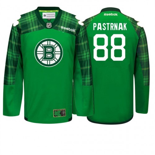 #88 David Pastrnak Kelly Green Patty's Pride St. Patrick's Day Jersey
