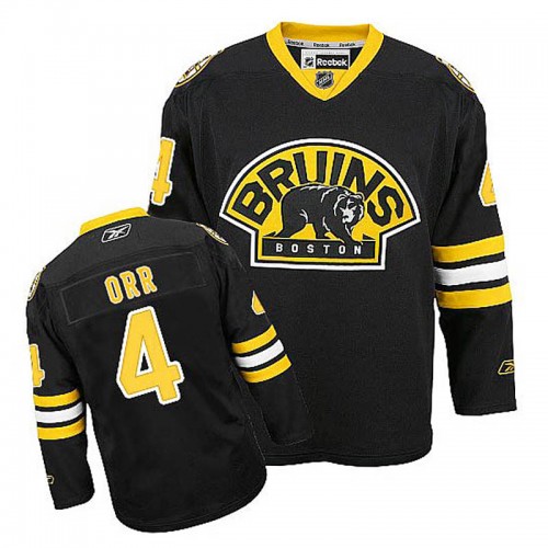 Bobby Orr #4 Black Alternate Jersey